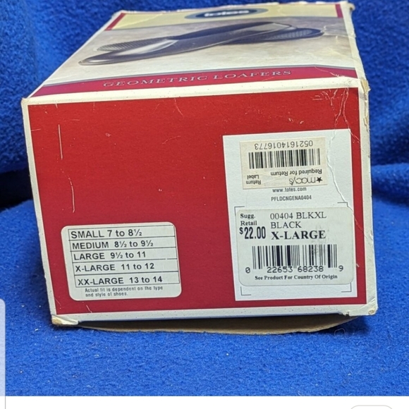 Totes Men Shoe Size XL 11-12 Natural Rubber Slip On Overshoe Covers Black - Picture 5 of 5